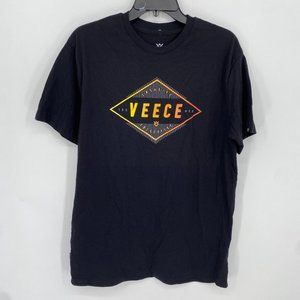 Veece Mens Black Short Sleeve Shirt